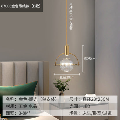 Nordic-Style Minimalist Pendant Light for Bedroom