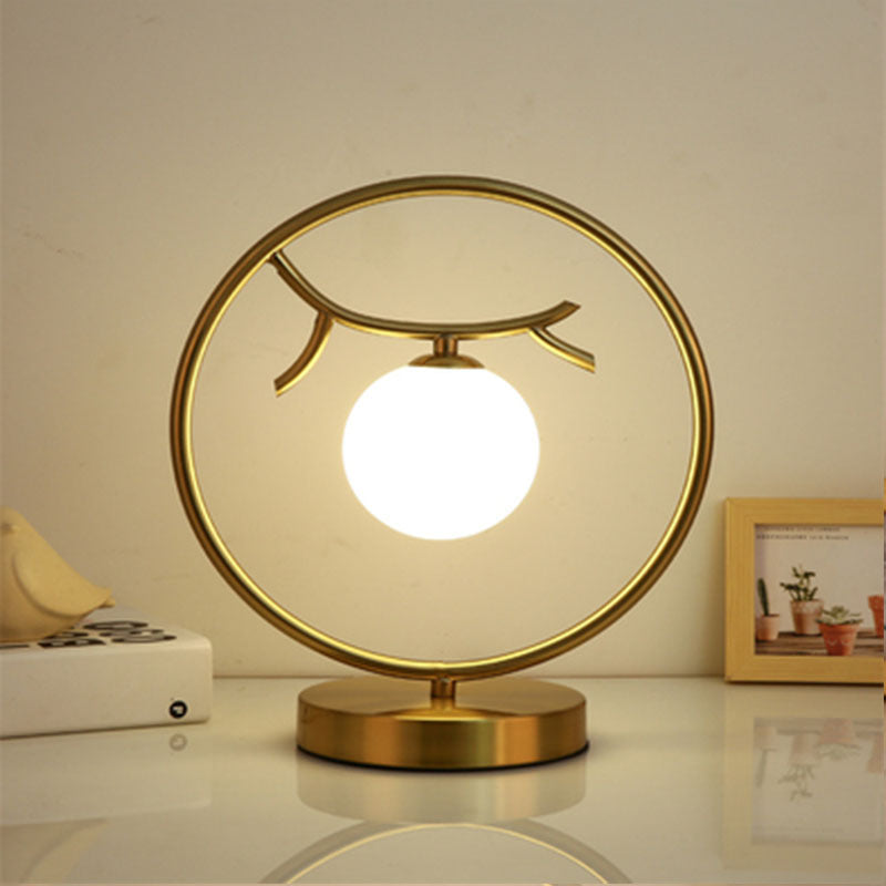 Modern Nordic Eye-Caring Gold Table Lamp for Rooms