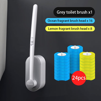 Disposable Toilet Cleaning Brush Set