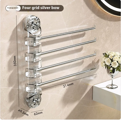 Punch-Free Rotating Towel Rack