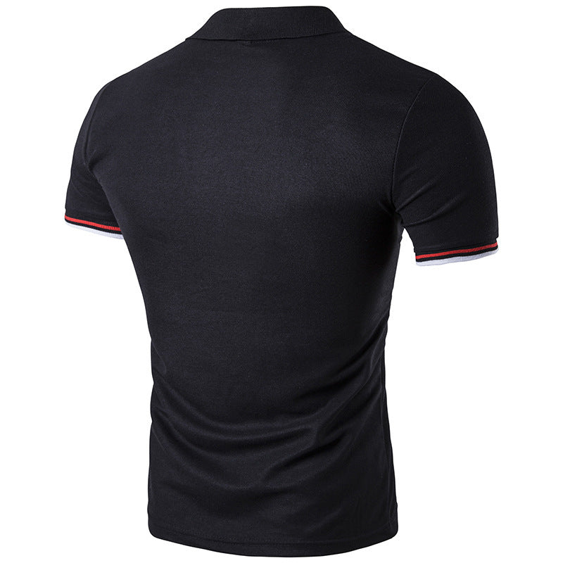 Men's Polo Shirt with Collar, Short Sleeve T-Shirt