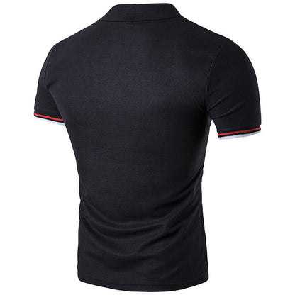 Men's Polo Shirt with Collar, Short Sleeve T-Shirt