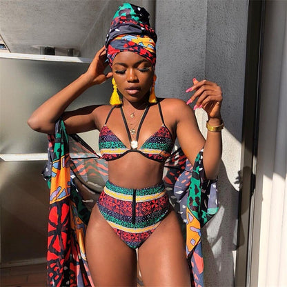 Tribal Print Bikini Set
