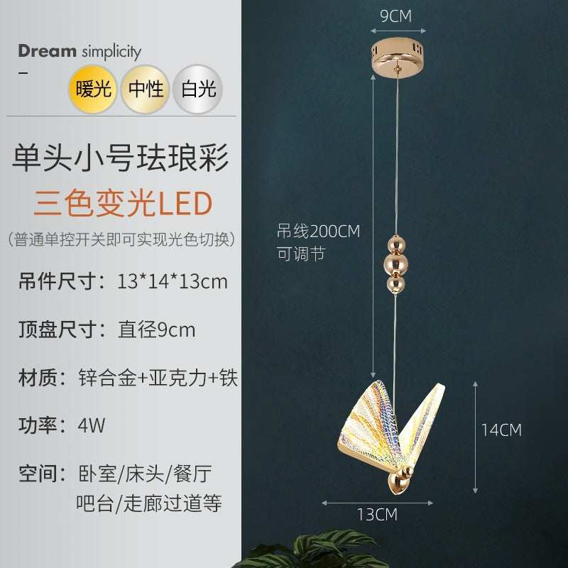 Modern Butterfly Pendant Light for Bedroom and Living Room