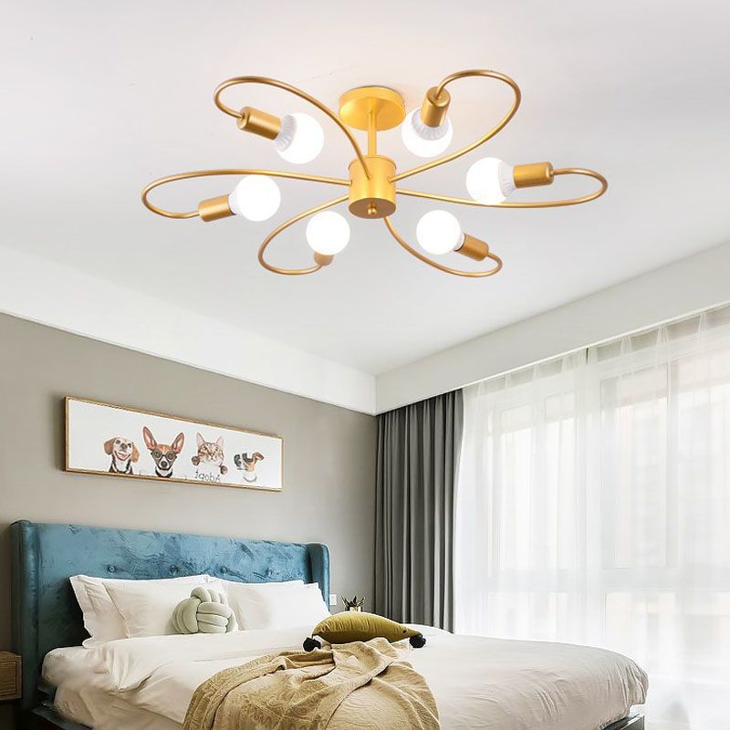 Modern Minimalist LED Ceiling Light for Bedroom and Living Room