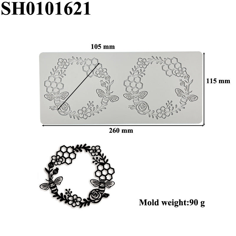 Silicone Leaf-Shaped Platter Molds for Desserts