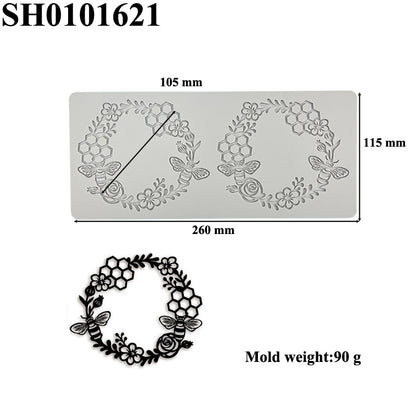 Silicone Leaf-Shaped Platter Molds for Desserts
