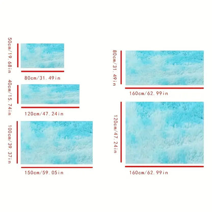 Fluffy Shaggy Area Rug for Living Room (Various Sizes)