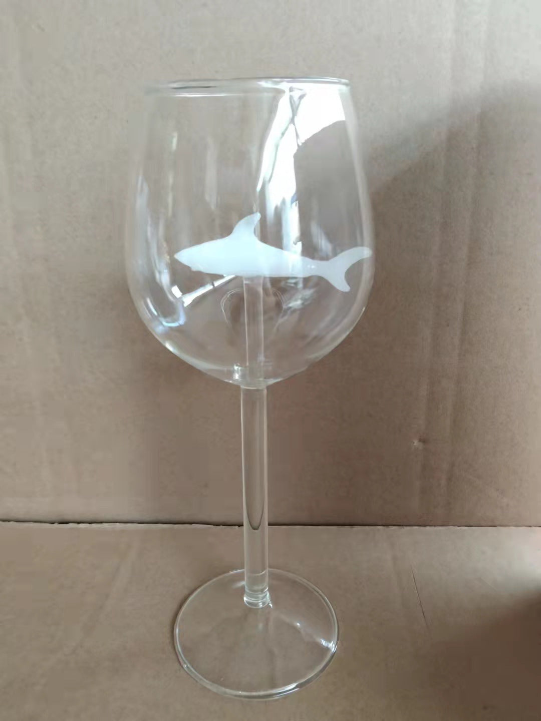 Creative Shark High Wine Glass with Octopus Design