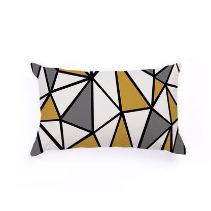 Nordic Geometric Elk Flag Custom Plush Pillow