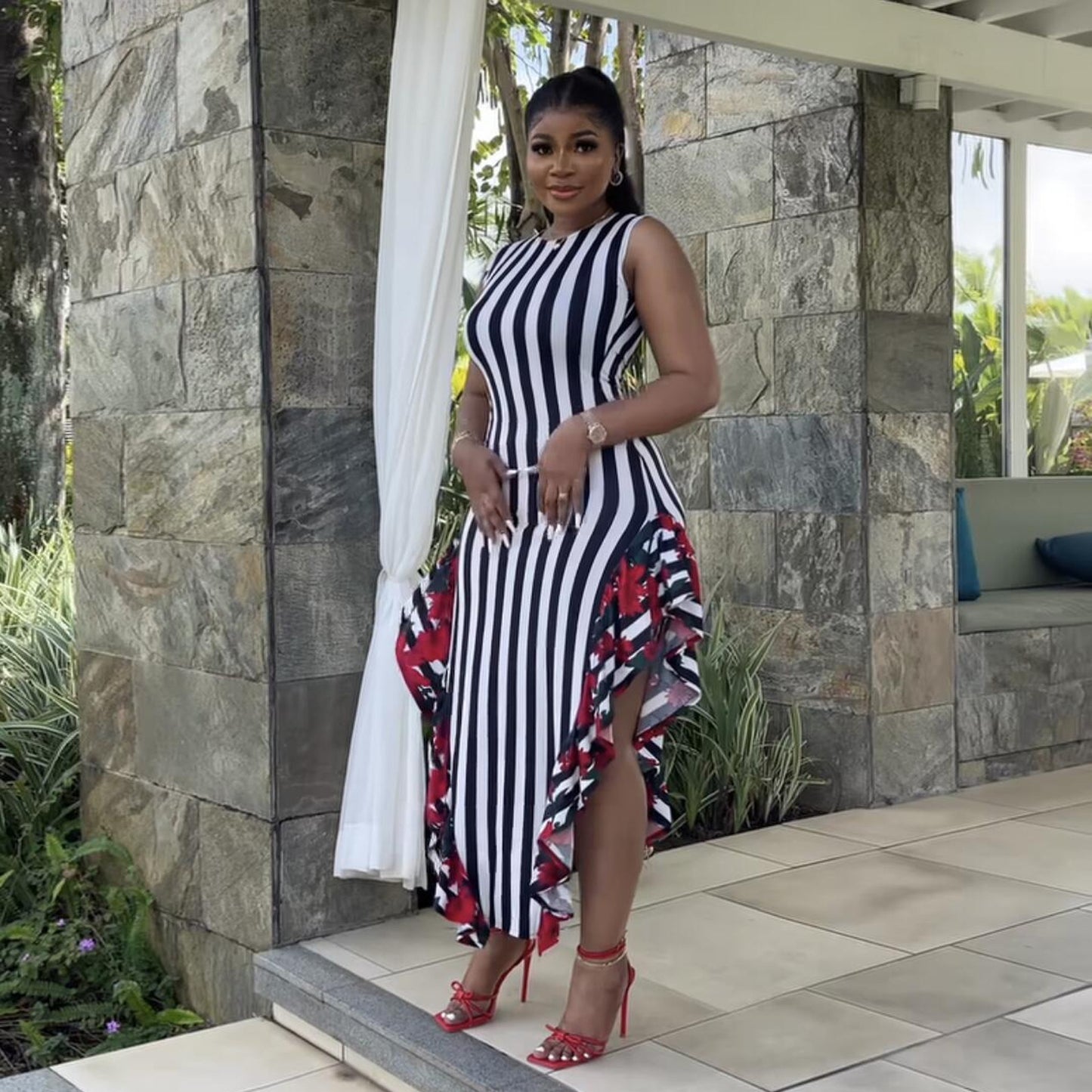 Vibrant African Print Women's Leisure Set