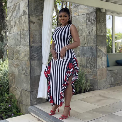 Vibrant African Print Women's Leisure Set