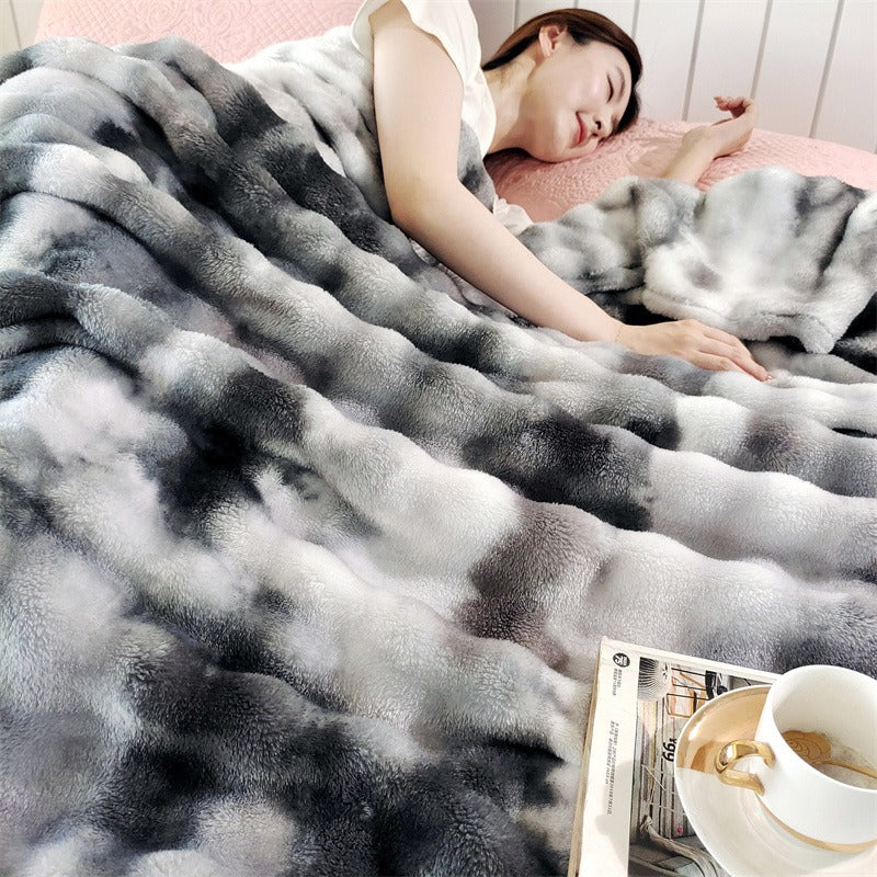 Bubble Velvet Multicolor Blanket