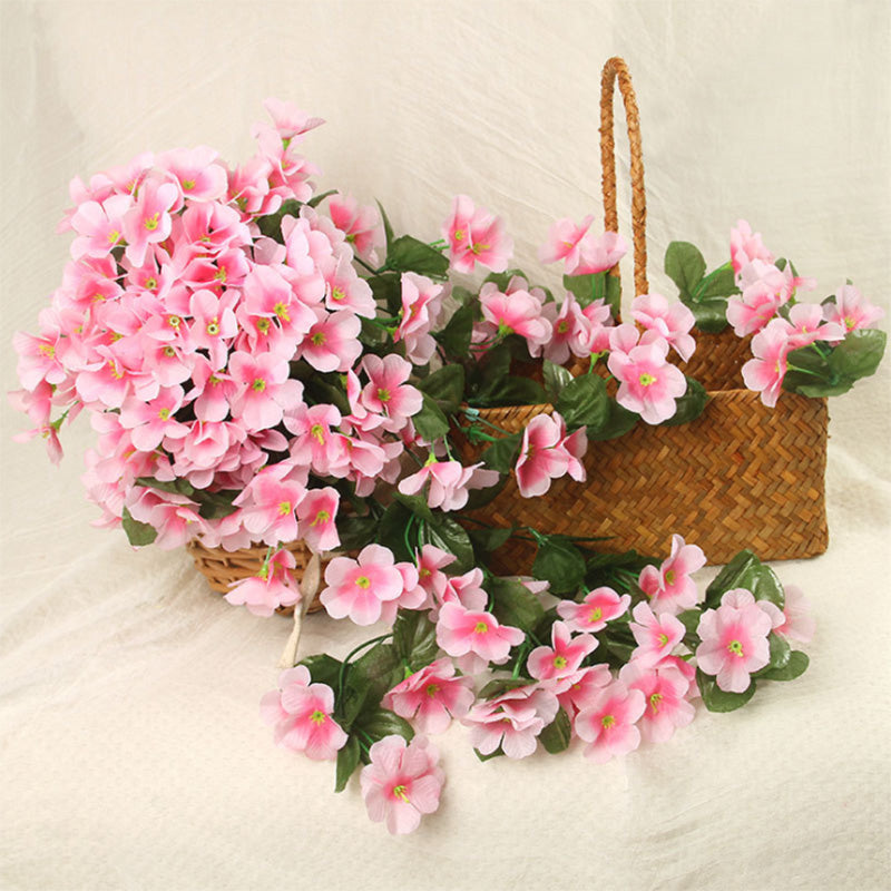 Violet Artificial Orchid Flower Wall Hanging Decor