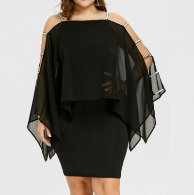 Elegant Plus Size Off-Shoulder Dress