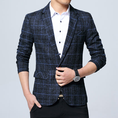 Men's Slim Fit Casual Blazer for Youth Fashion Wear