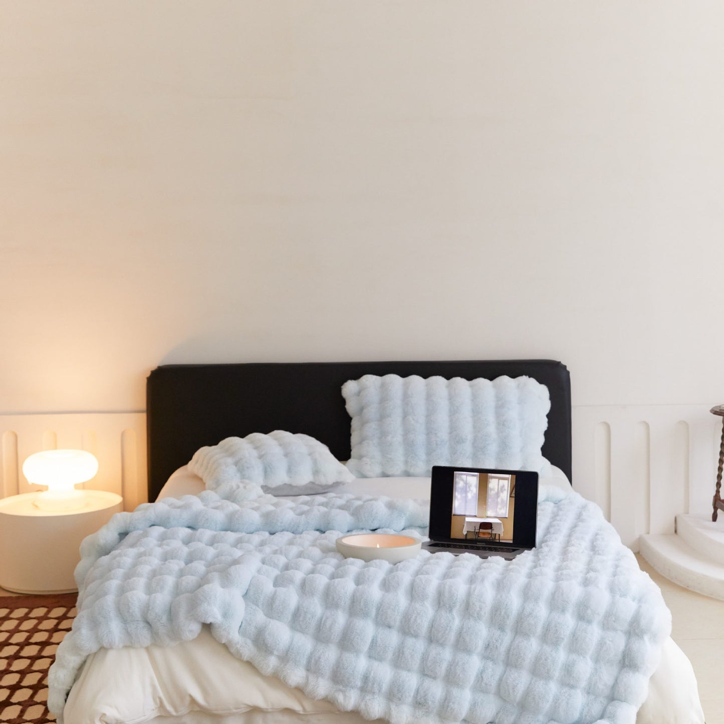 Ultra-Soft Faux Rabbit Velvet Blanket