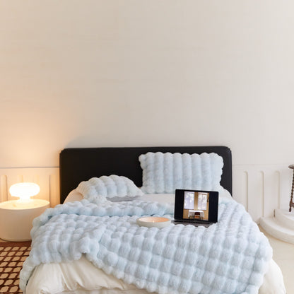 Ultra-Soft Faux Rabbit Velvet Blanket