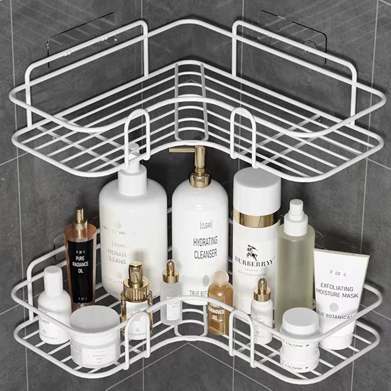 Iron Triangle Bathroom Corner Rack