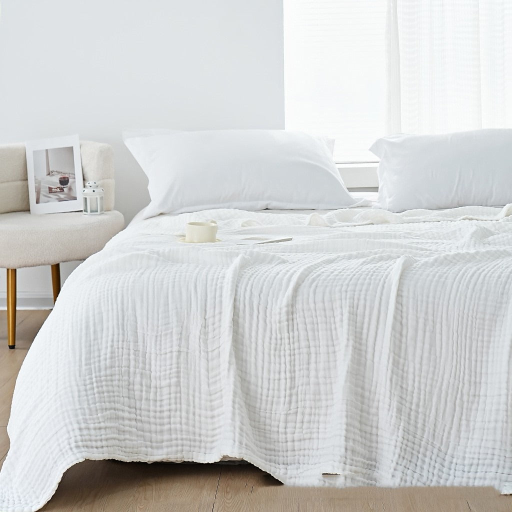 Six-Layer Cotton Gauze Bed Cover