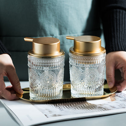Luxurious Glass Soap Dispenser for Home and Hotels