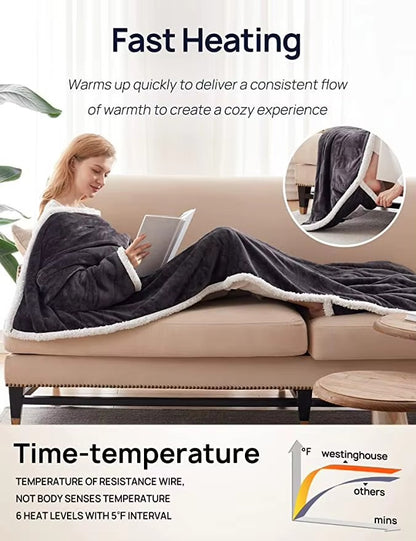 Portable Electric Blanket with Foot Pocket