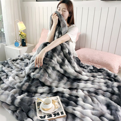 Bubble Velvet Multicolor Blanket