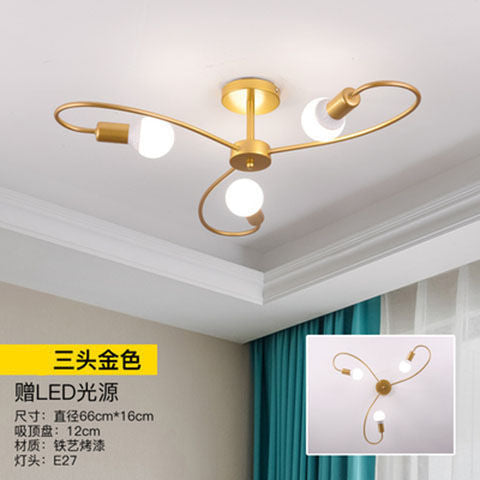 Modern Minimalist LED Ceiling Light for Bedroom and Living Room