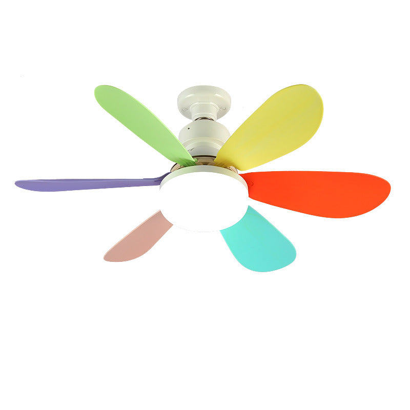 E27 Silent Small Ceiling Fan Light for Home Use