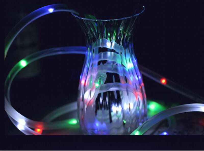 Solar String Lights with Waterproof Colorful Tubes