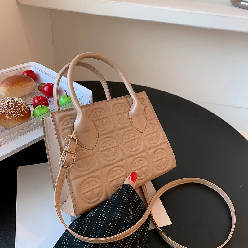 High-End Women's Versatile Square Messenger Handbag