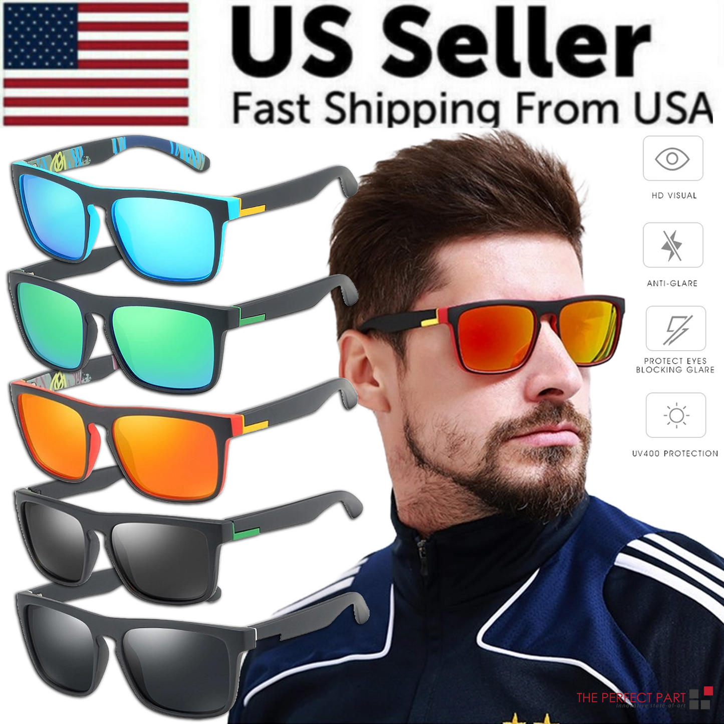 Polarized Square Outdoor Sunglasses