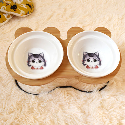 Ergonomic Cat Dining Stand