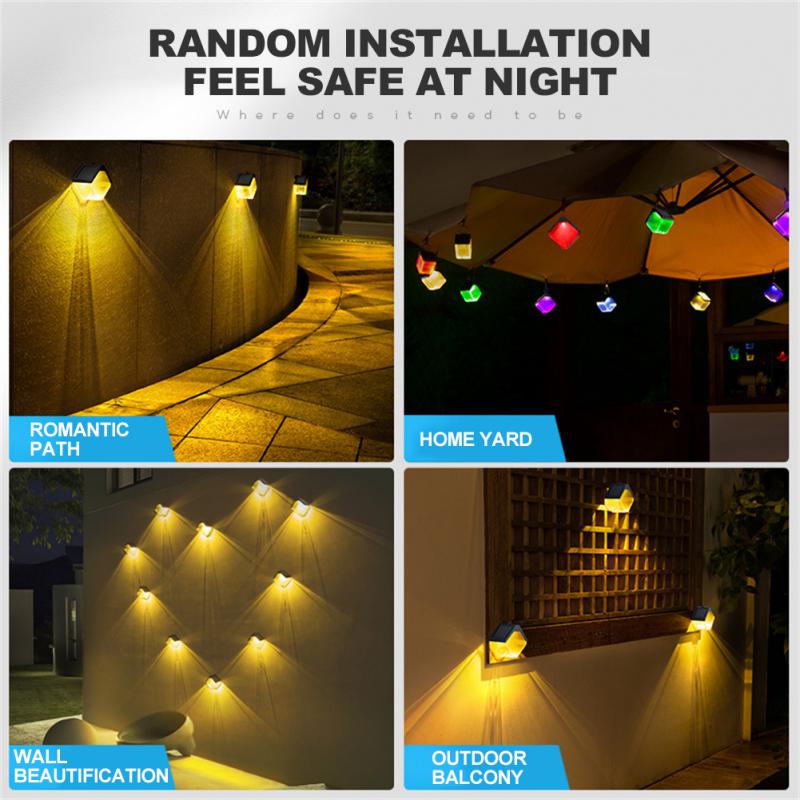 Waterproof IP65 Solar Powered Outdoor Wall Lamp