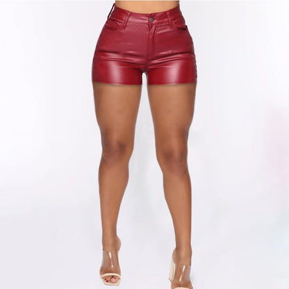 Large Women's Fashion High Waist Tight Shorts