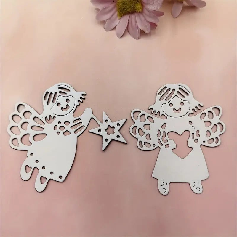 2pcs Angels Metal Cut Dies for DIY Greeting Cards