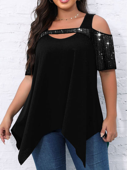 Chic Beaded Swing Tee for Women