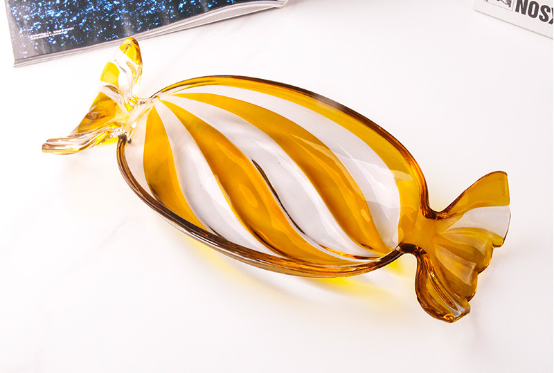 Creative Crystal Glass Fruit Bowl for Home Use