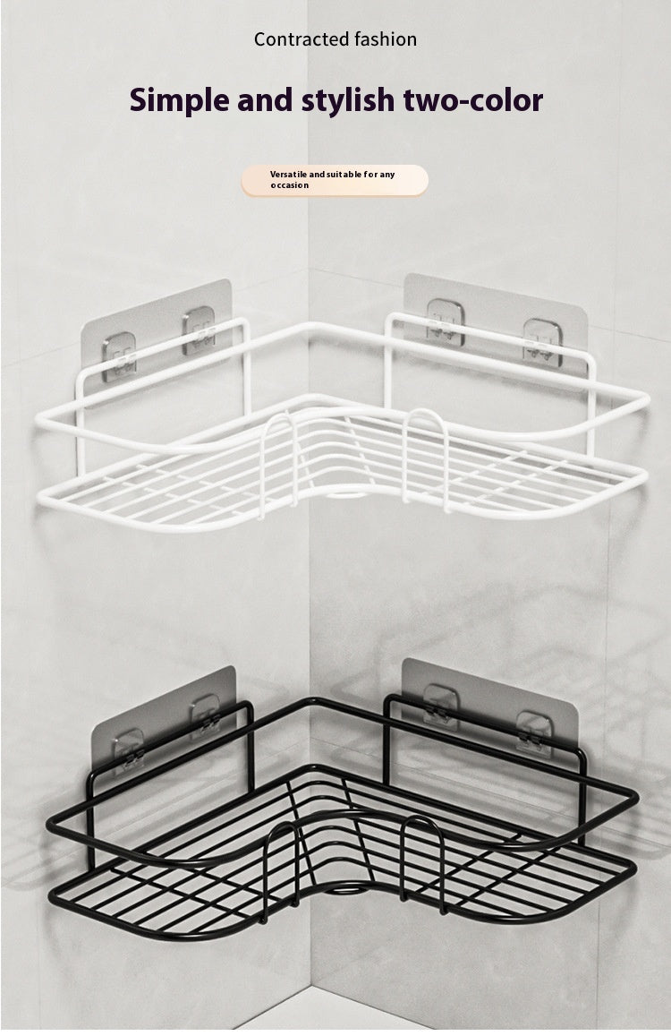 Iron Triangle Bathroom Corner Rack