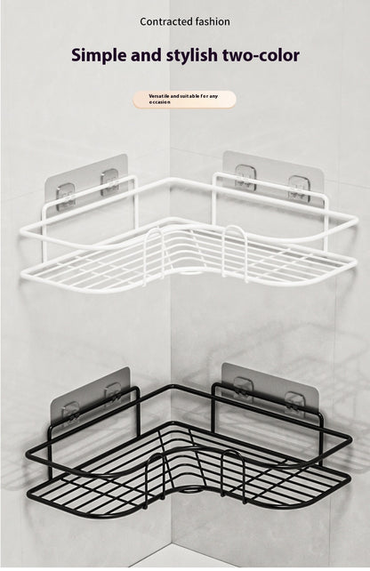 Iron Triangle Bathroom Corner Rack