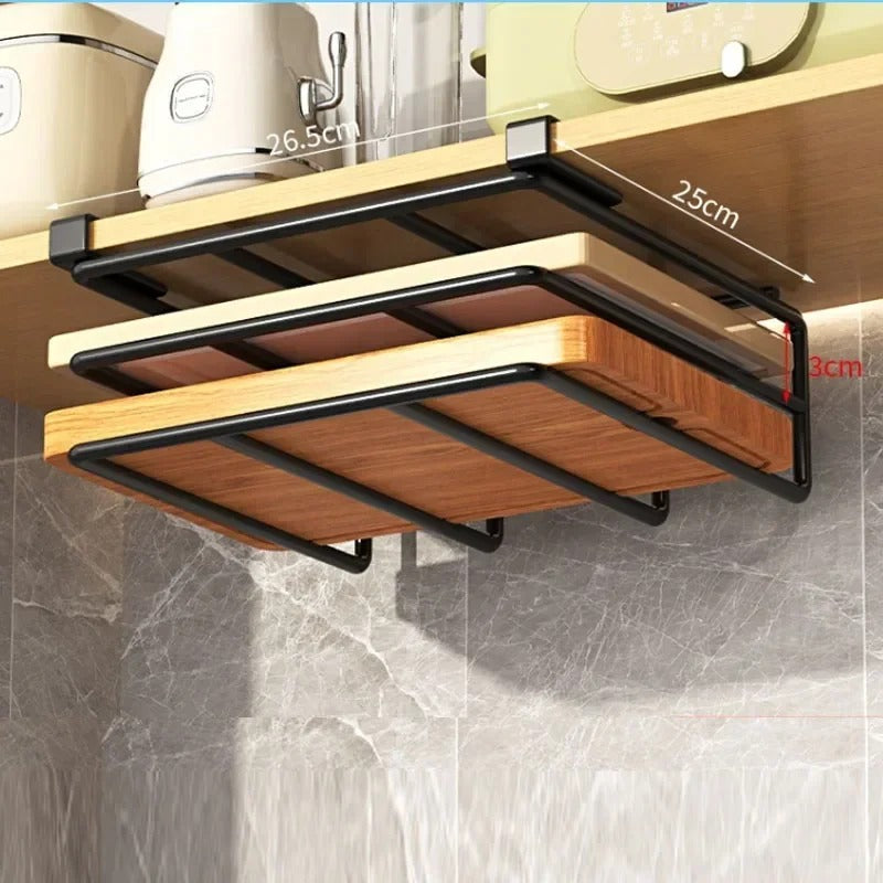 Metal Chopping Board and Lid Storage Rack