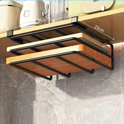 Metal Chopping Board and Lid Storage Rack
