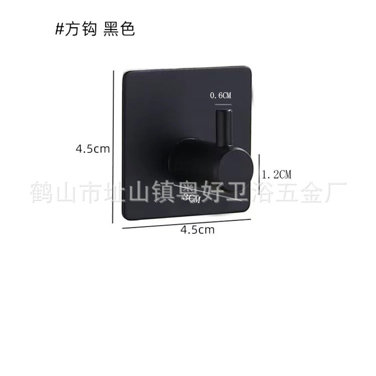 304 Stainless Steel Square Adhesive Coat Hook
