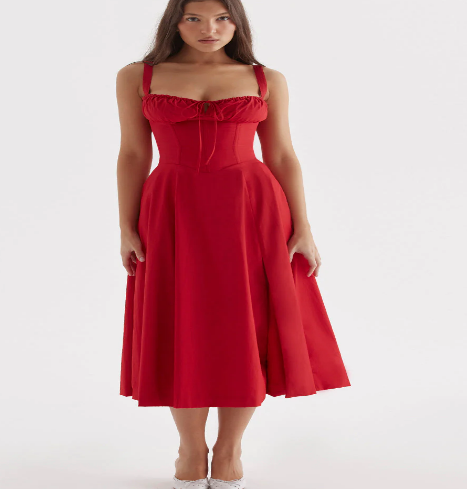 Chic Floral Maxi Dress - Waist Defined