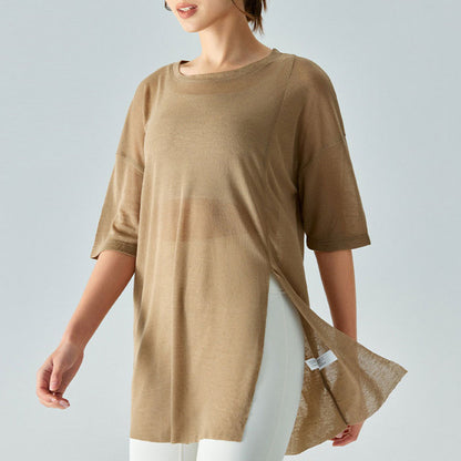 Lightweight Loose Yoga Cover-Up for Women