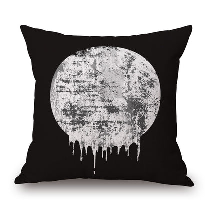 Black and White Impression Painting Pillowcase