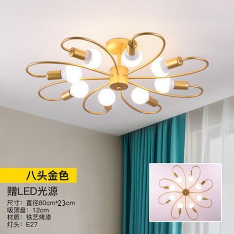 Modern Minimalist LED Ceiling Light for Bedroom and Living Room