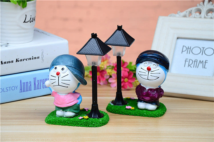 Resin Street Lamp, Doreamon LED Night Light Decor