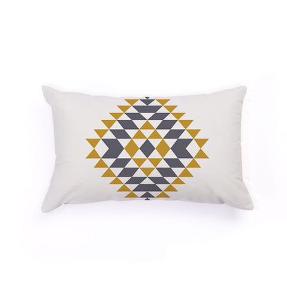 Nordic Geometric Elk Flag Custom Plush Pillow