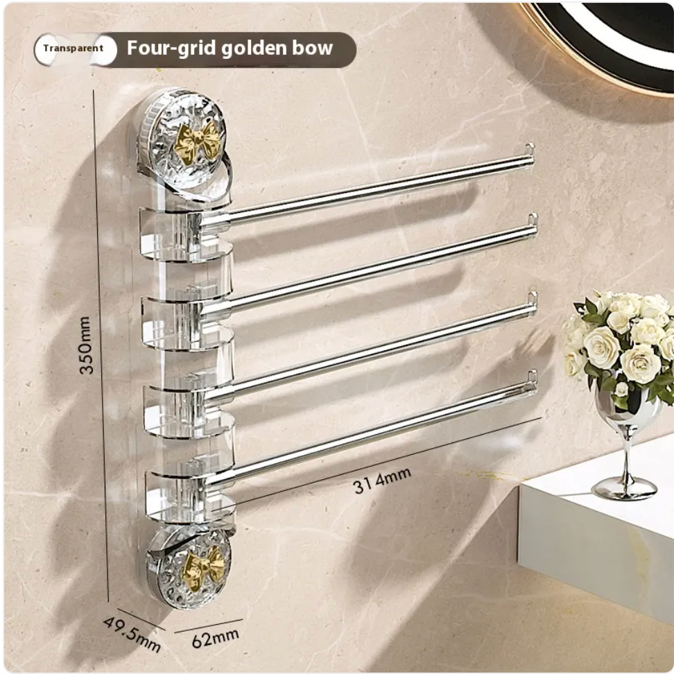 Punch-Free Rotating Towel Rack